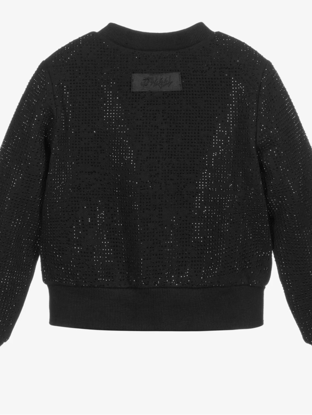 Beautiful Diesel Girls Sz 4 Black Sequin Bomber Jacket retail $250
